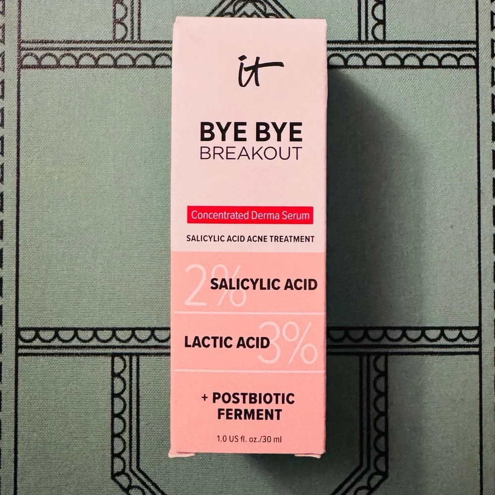 it Bye Bye Breakout Serum Salicylic Lactic Acid Acne Treatment NEW IN BOX
